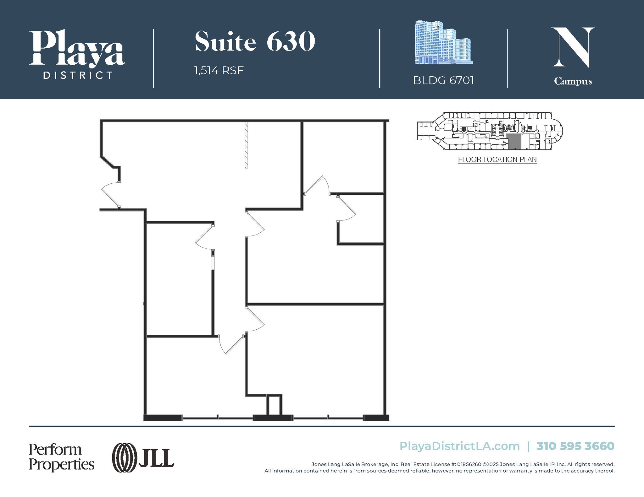 6100 Center Dr, Los Angeles, CA à louer Plan d’étage– Image 1 sur 1