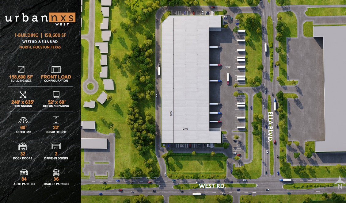 0 West Rd & Ella Blvd, Houston, TX à louer Plan de site– Image 1 sur 2