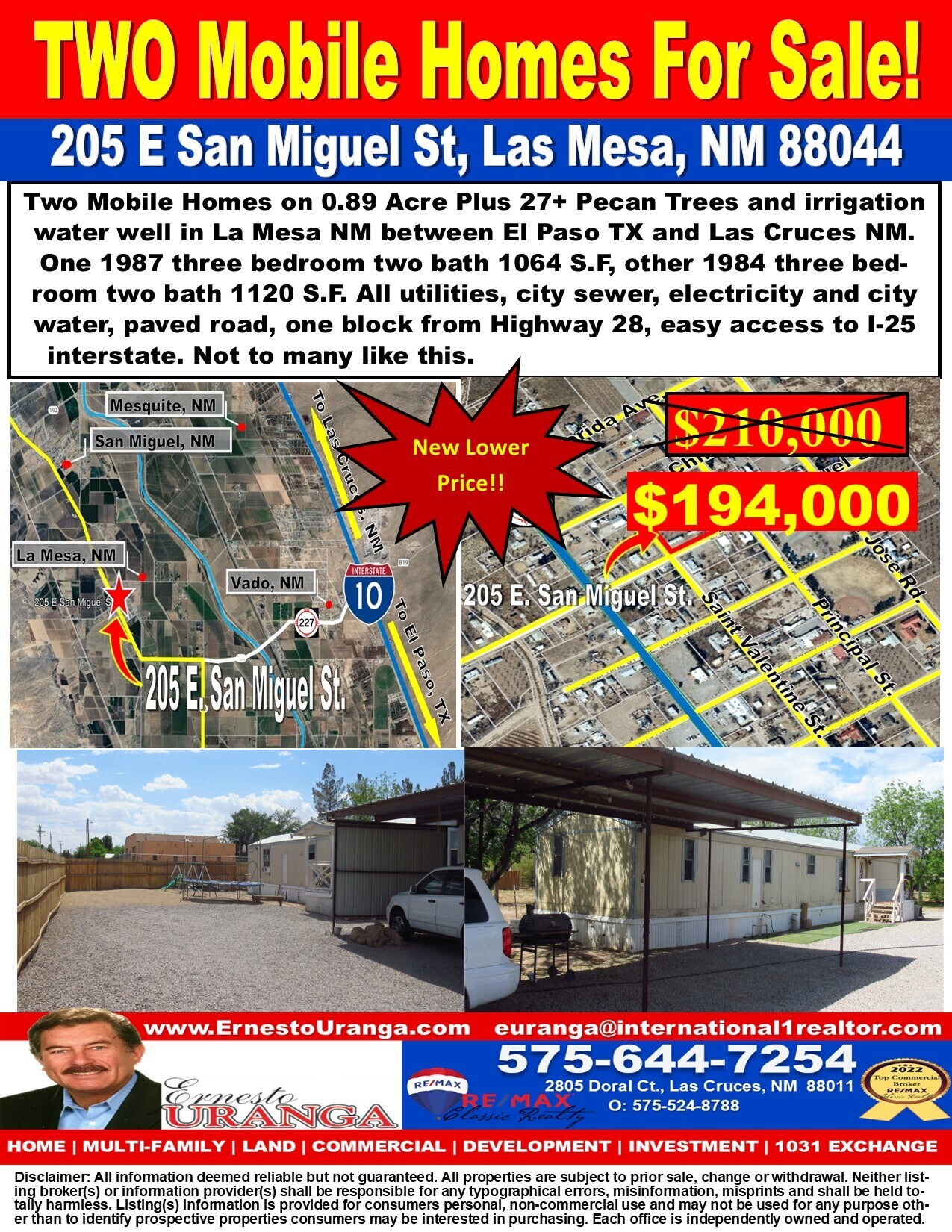 205 San Miguel st, La Mesa, NM à vendre Photo de l’immeuble– Image 1 sur 11