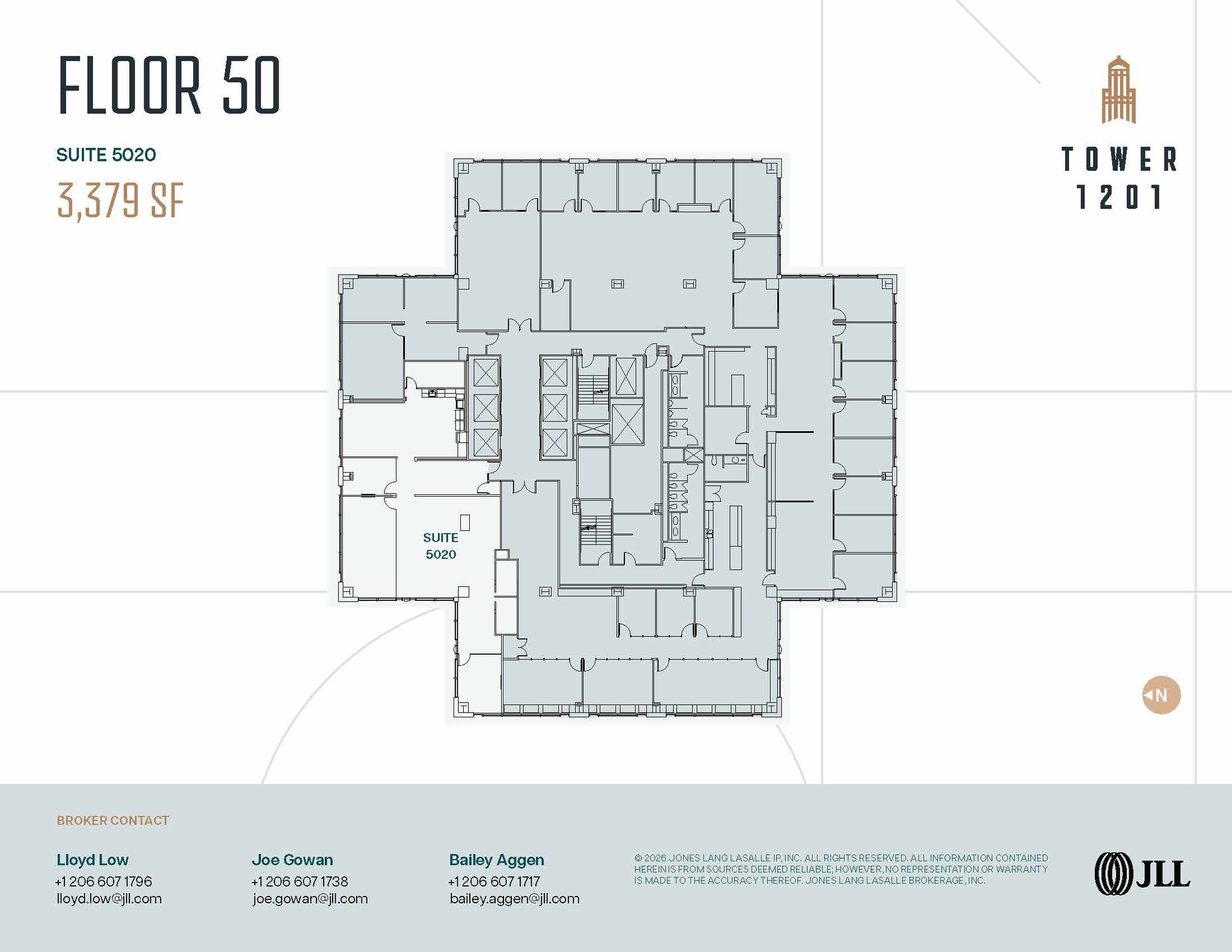 1201 3rd Ave, Seattle, WA à louer Plan d’étage– Image 1 sur 1
