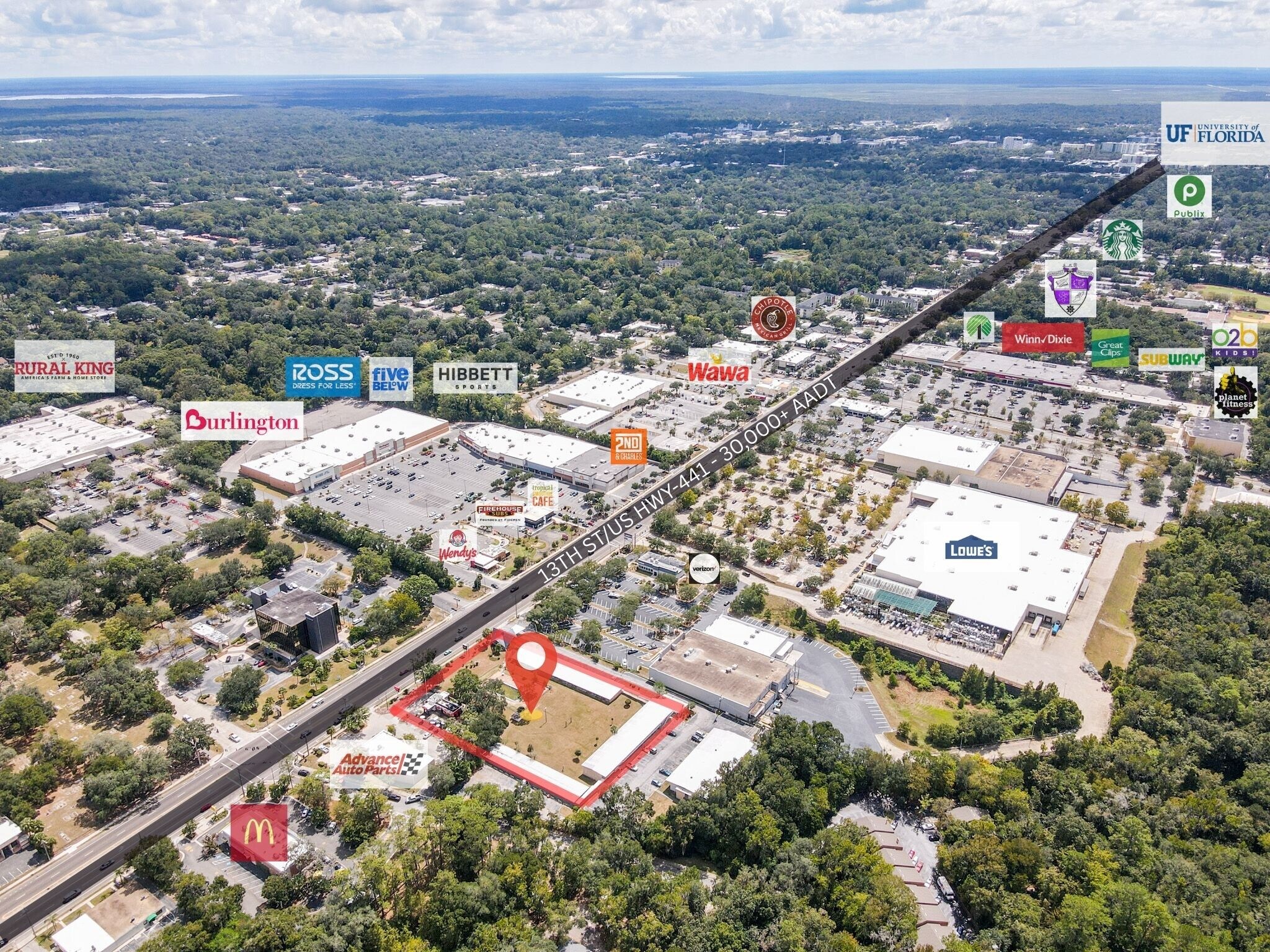 2820 NW 13th St, Gainesville, FL à louer Photo de l’immeuble– Image 1 sur 17