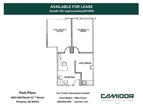 4645-4647 N 32nd St, Phoenix, AZ à louer Plan d’étage– Image 1 sur 1