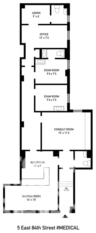 5 E 84th St, New York, NY 10028 - Lot Medical -  - Plan d’étage - Image 1 of 1