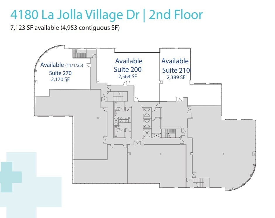 4180 La Jolla Village Dr, La Jolla, CA à louer Plan d’étage– Image 1 sur 3