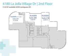 4180 La Jolla Village Dr, La Jolla, CA à louer Plan d’étage– Image 1 sur 3