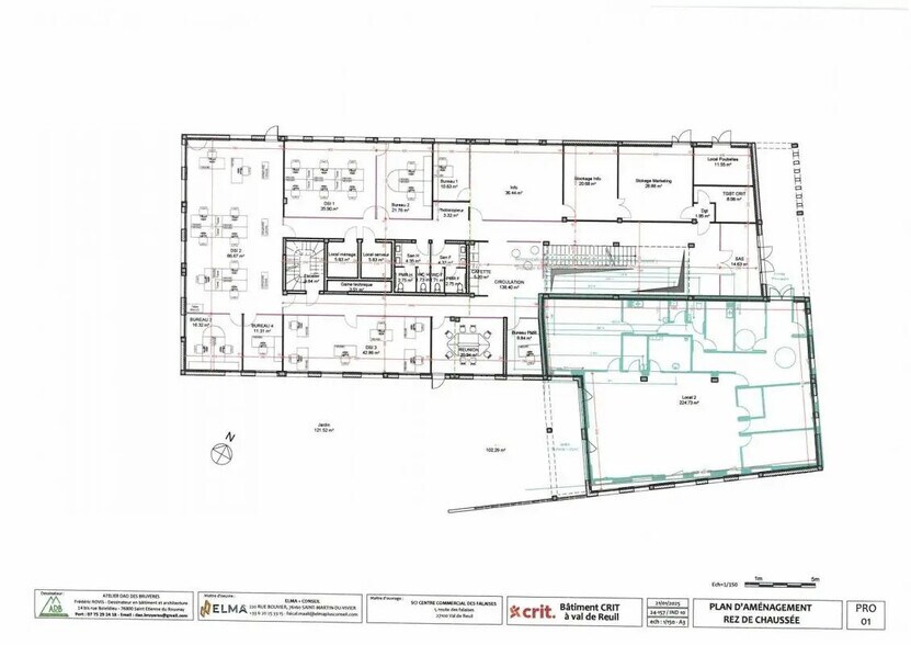 Bureau dans Val-de-Reuil à louer - Plan d’étage – Image 2 sur 5
