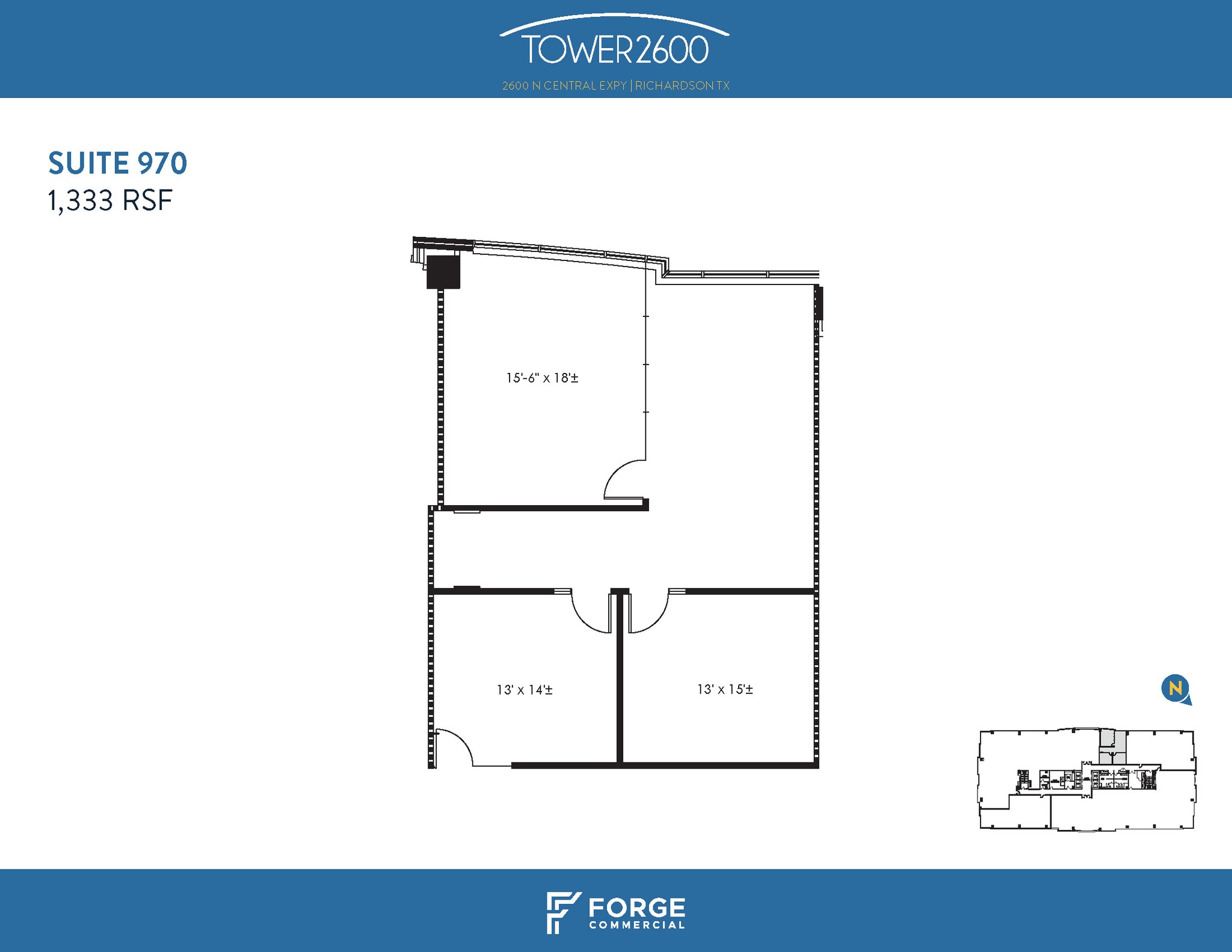2600 N Central Expy, Richardson, TX à louer Plan d’étage– Image 1 sur 2