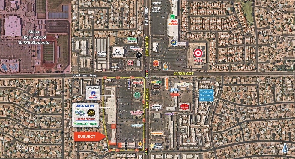 1244-1260 E Southern Ave, Mesa, AZ à louer - Photo de l’immeuble – Image 3 sur 3