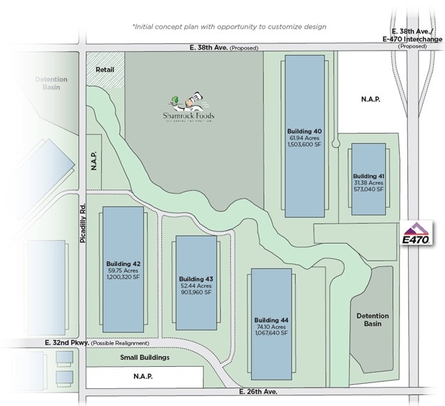 E 32nd & Picadilly Rd, Aurora, CO à louer Plan d’étage– Image 1 sur 1