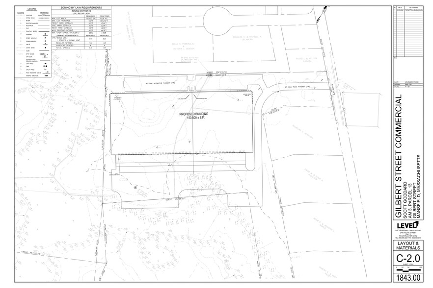 0 Gilbert St, Mansfield, MA à louer - Plan de site – Image 3 sur 3