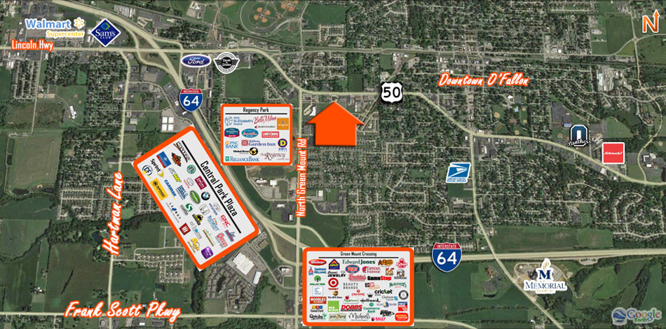 711 W Highway 50, O'Fallon, IL à louer - Aérien – Image 3 sur 3