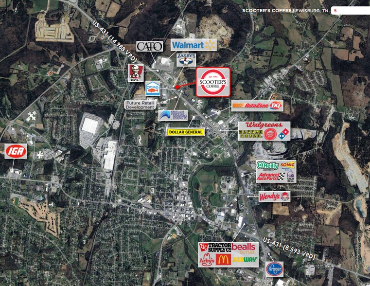 1290 Ellington Pkwy, Lewisburg, TN à vendre - Photo de l’immeuble – Image 3 sur 4