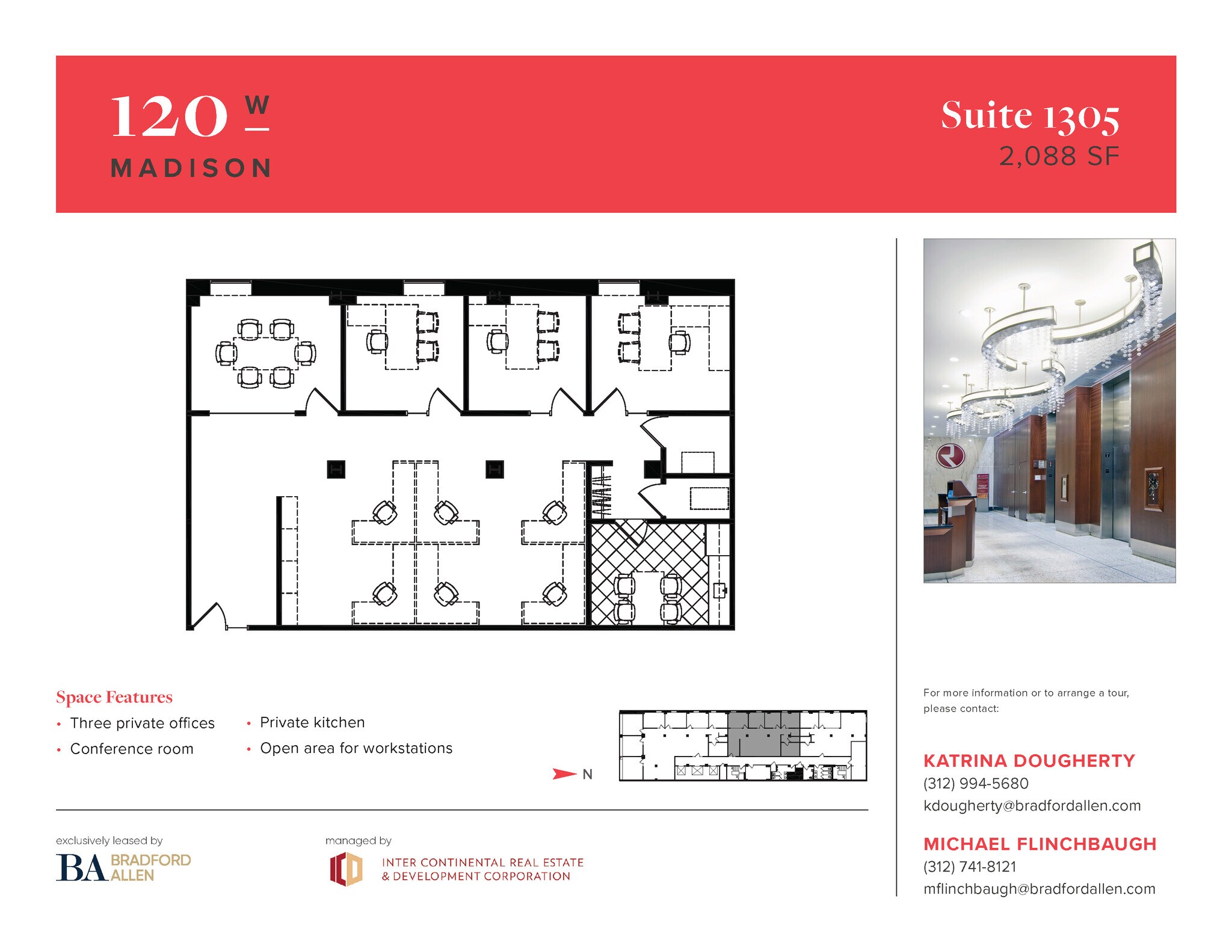 120 W Madison St, Chicago, IL à louer Plan d’étage– Image 1 sur 9