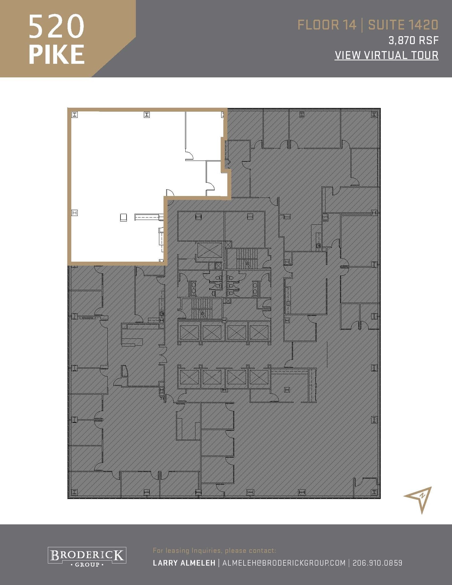 520 Pike St, Seattle, WA à louer Plan d’étage– Image 1 sur 1