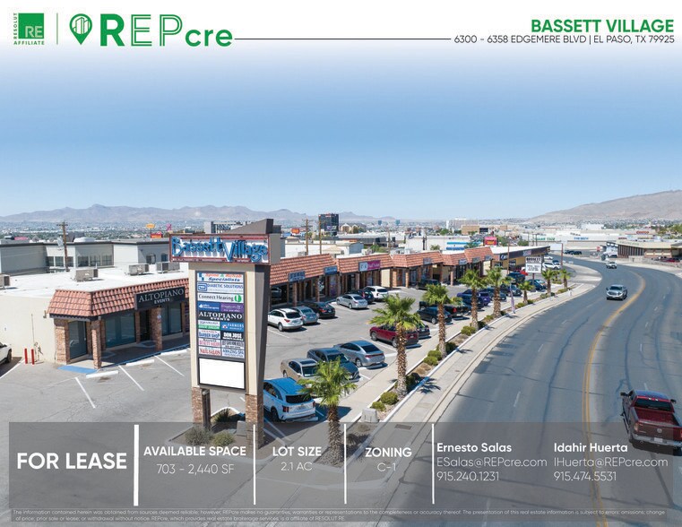 6300-6360 Edgemere Blvd, El Paso, TX à louer - Photo principale – Image 1 sur 9