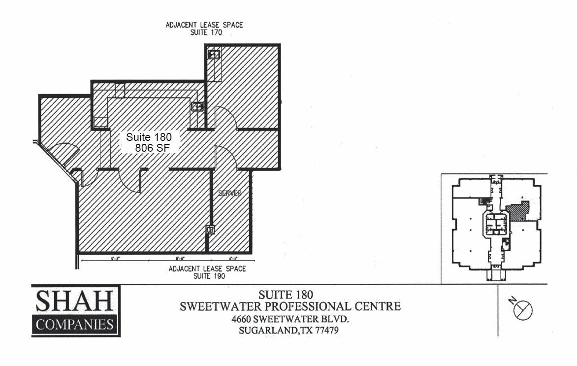 4660 Sweetwater Blvd, Sugar Land, TX à louer Plan d’étage– Image 1 sur 1