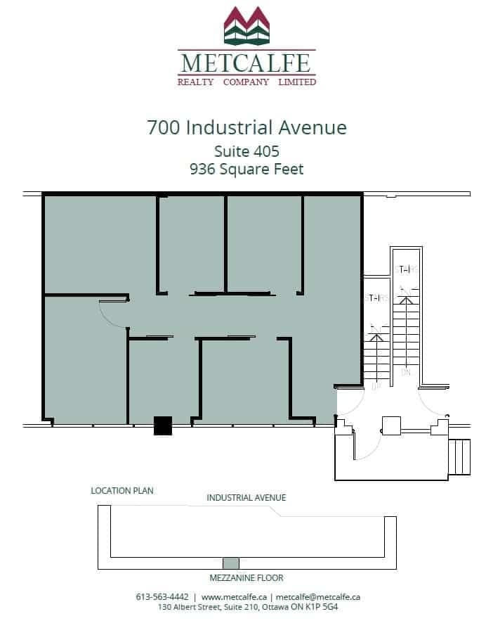 700 Industrial Ave, Ottawa, ON à louer Plan d’étage– Image 1 sur 1