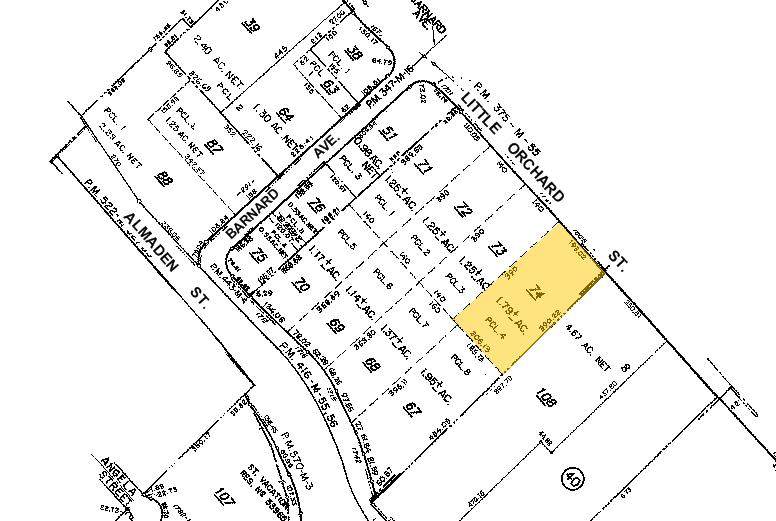 1805 Little Orchard St, San Jose, CA à louer - Plan cadastral – Image 2 sur 4