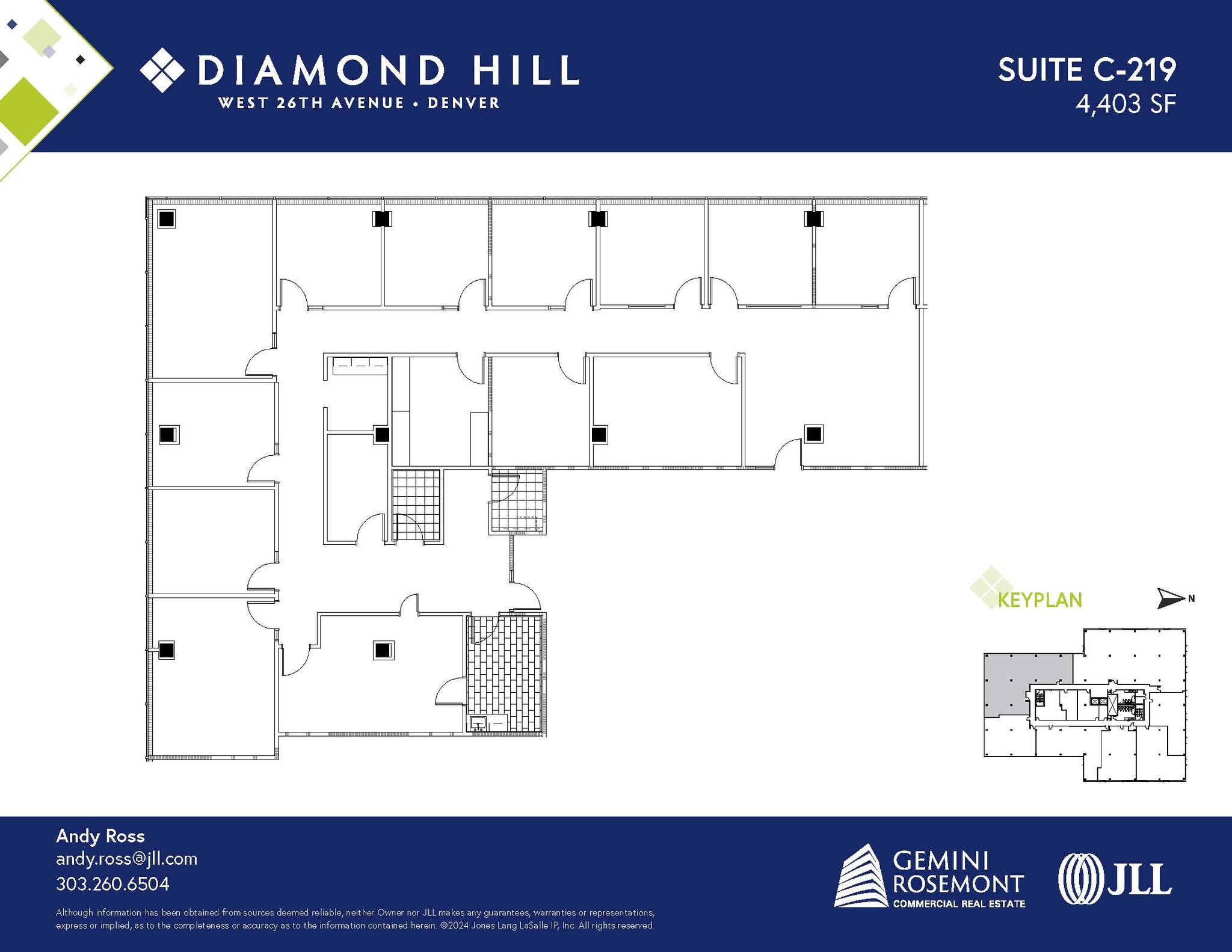 2490 W 26th Ave, Denver, CO à louer Plan d’étage– Image 1 sur 2