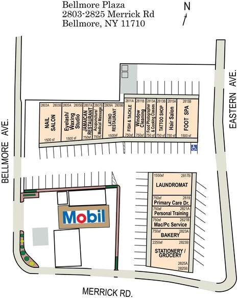 2803-2815 Merrick Rd, Bellmore, NY à louer - Plan de site – Image 2 sur 13
