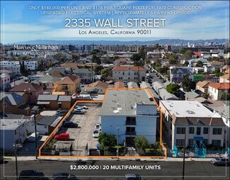 Plus de détails pour 2335 Wall St, Los Angeles, CA - Logement à vendre