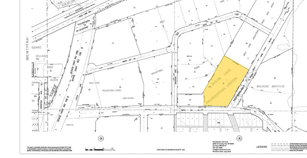 5000 W 36th St, Saint Louis Park, MN à louer - Plan cadastral – Image 2 sur 4