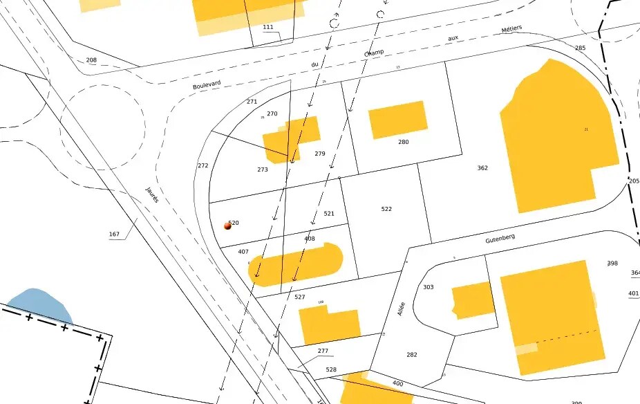 8 Allée Gutenberg, Quetigny à louer - Plan de site – Image 3 sur 3