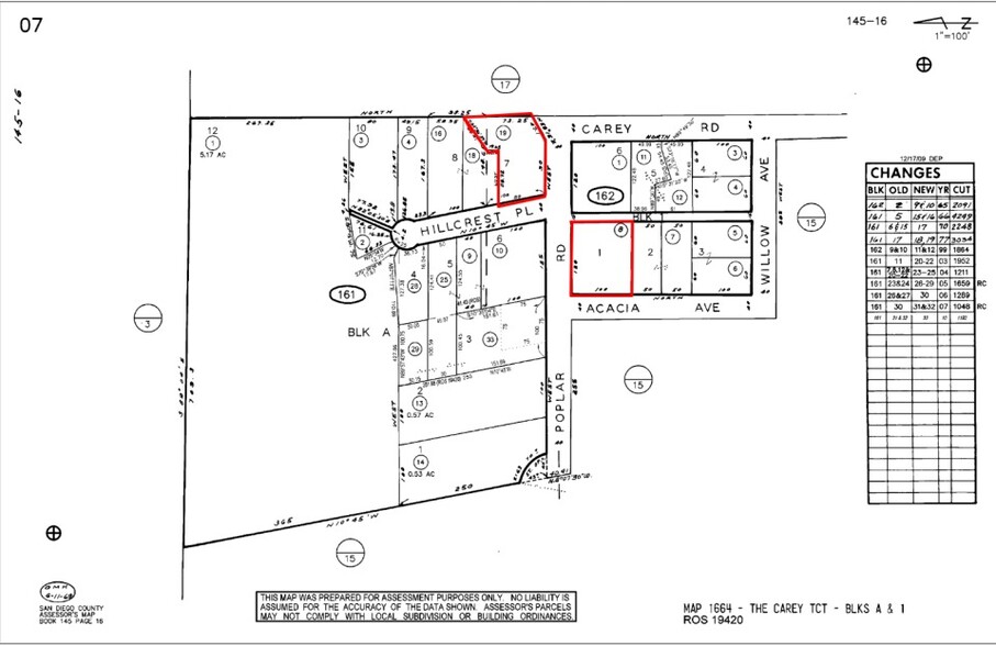 Poplar Rd, Oceanside, CA à vendre - Plan cadastral – Image 2 sur 2