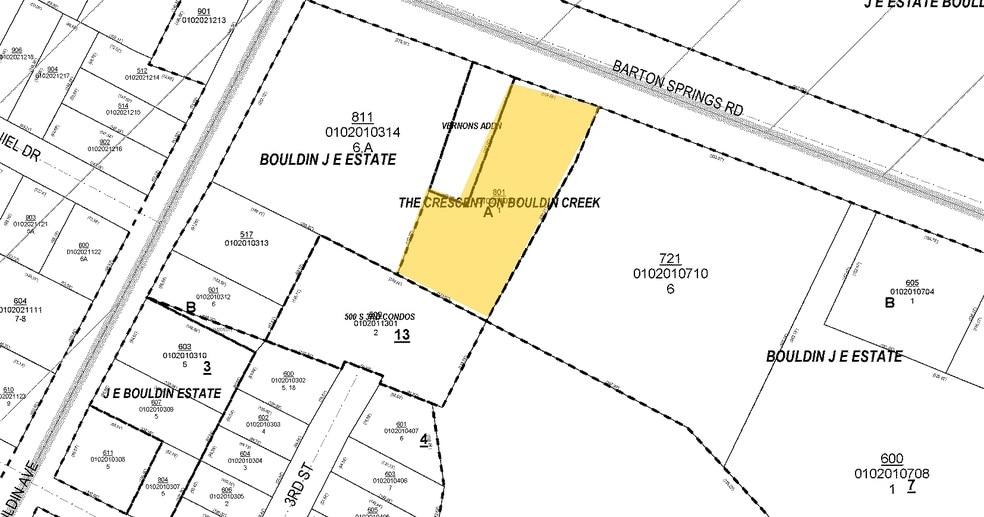 801 Barton Springs Rd, Austin, TX à louer - Plan cadastral – Image 2 sur 13