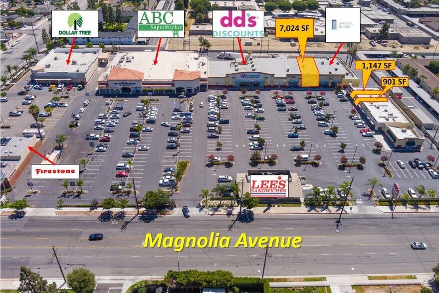 1212-1256 S Magnolia Ave, Anaheim, CA à louer - Aérien – Image 3 sur 8
