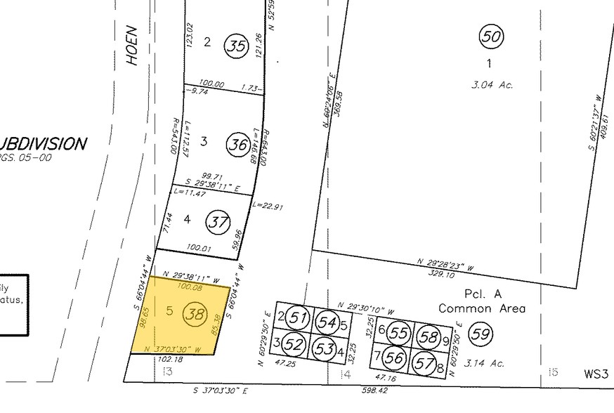 4690 Hoen Ave, Santa Rosa, CA à vendre - Plan cadastral – Image 2 sur 3