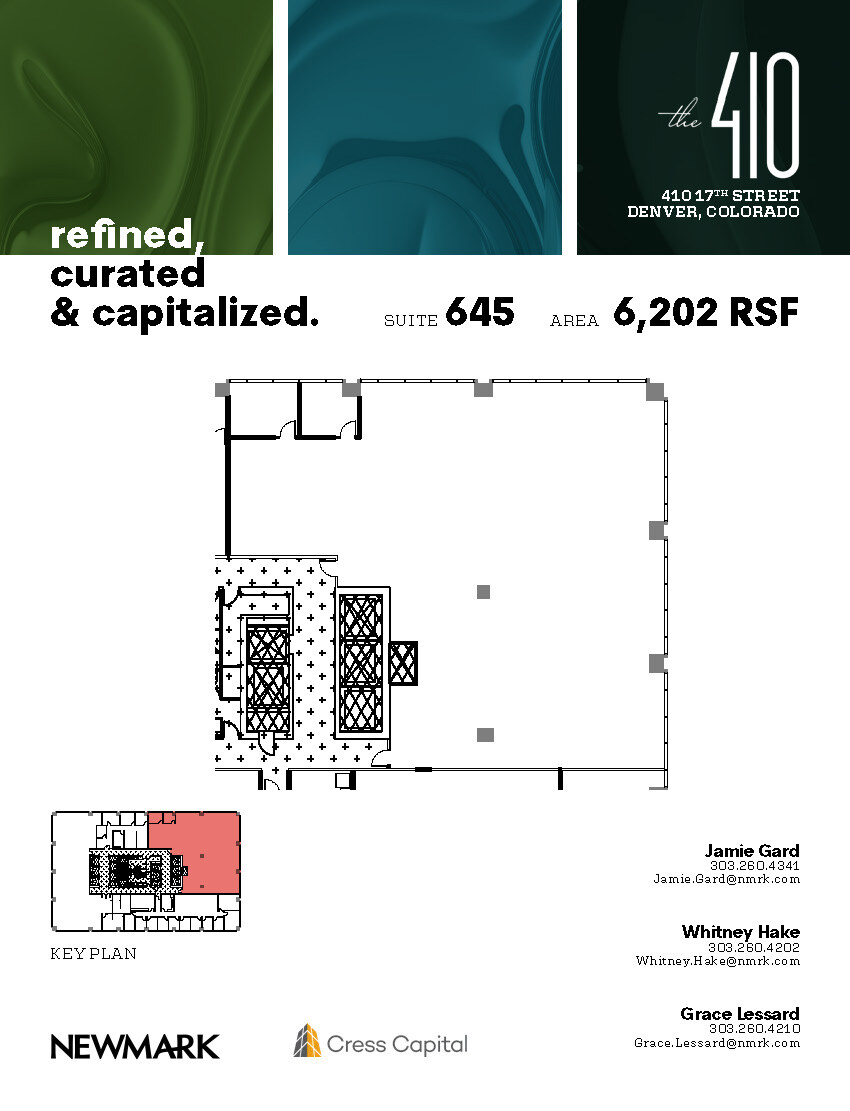 410 17th St, Denver, CO à louer Plan d’étage– Image 1 sur 1