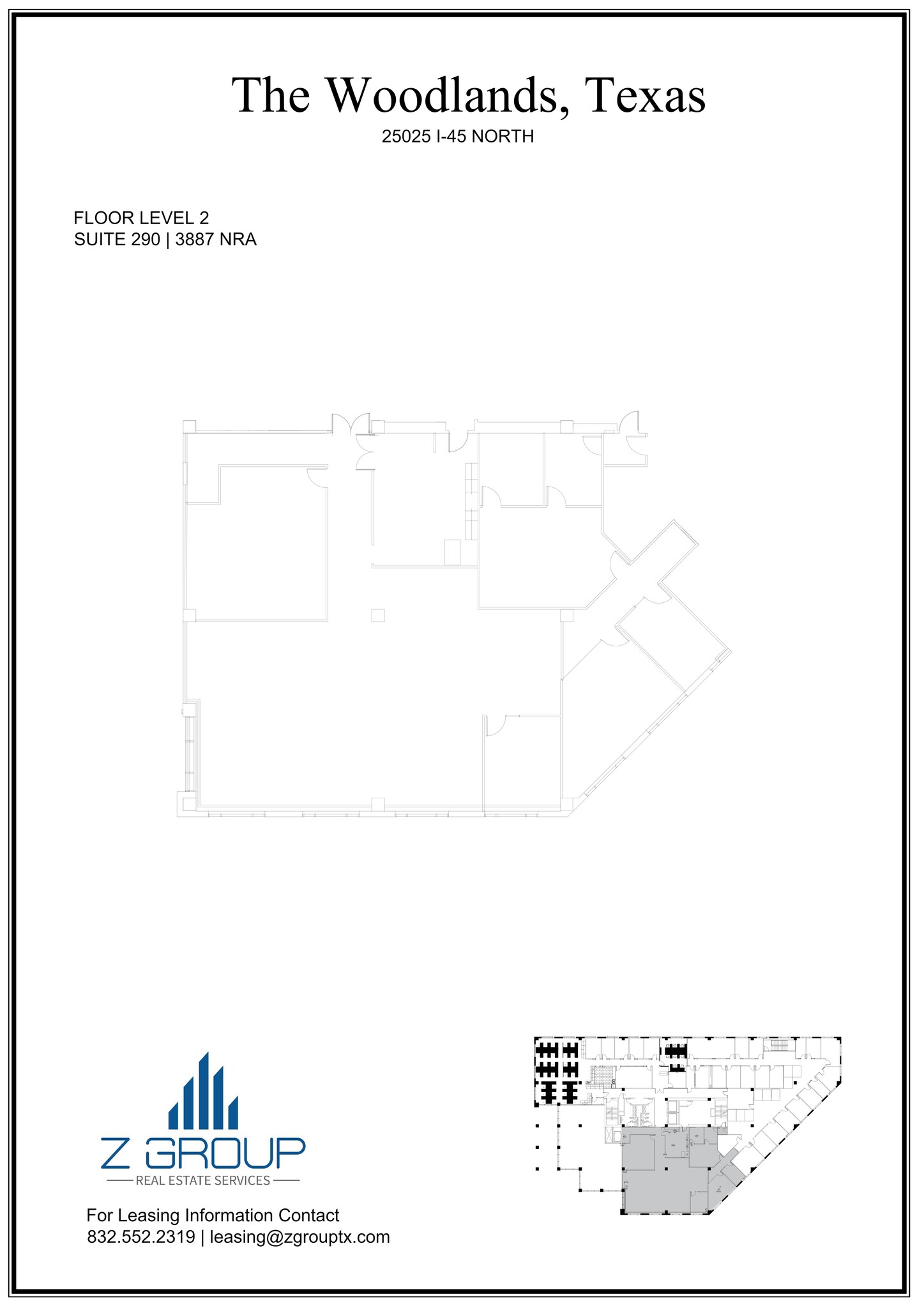 25025 N I-45 Fwy, The Woodlands, TX à louer Plan de site– Image 1 sur 1