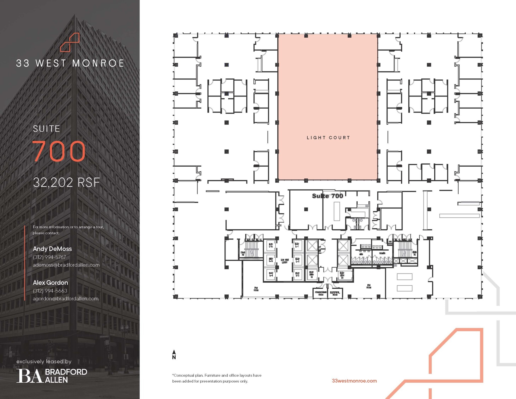 33 W Monroe St, Chicago, IL à louer Plan d’étage– Image 1 sur 1