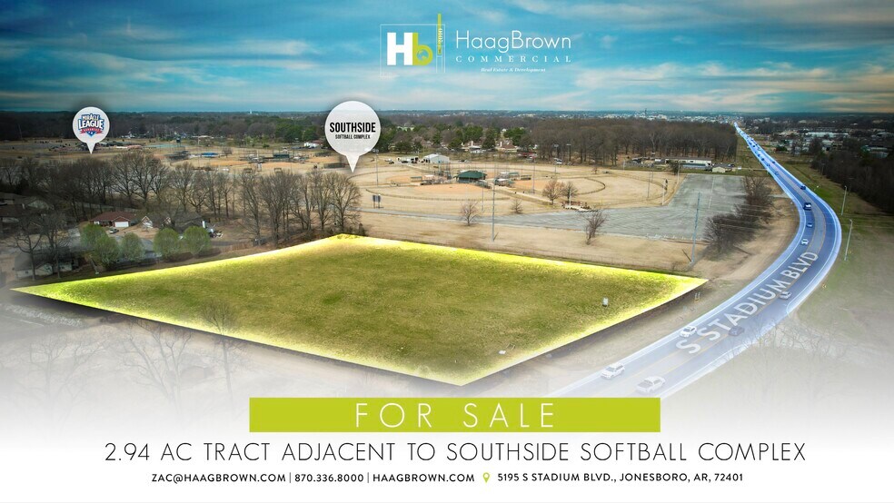 5195 Stadium Blvd, Jonesboro, AR à vendre - Aérien – Image 1 sur 6
