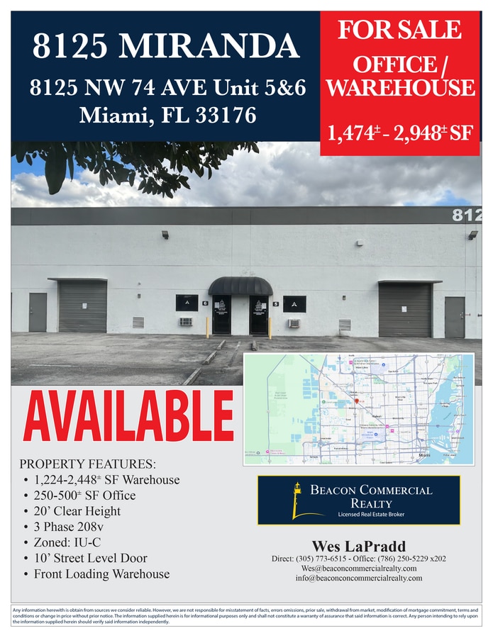 8125 NW 74th Ave, Medley, FL 33166 - Lot 5-6 -  - Photo intérieure - Image 1 of 8