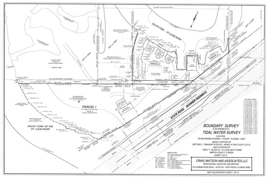 155 SW Kanner Hwy, Stuart, FL à vendre - Plan cadastral – Image 2 sur 2
