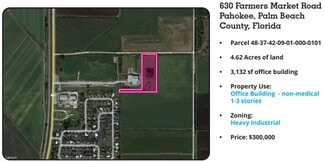 Plus de détails pour 630 Farmers Market Rd, Pahokee, FL - Terrain à vendre