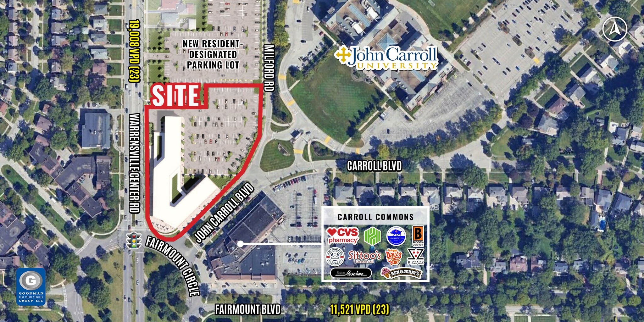 2639 Warrensville Center Rd, University Heights, OH à louer Aérien– Image 1 sur 10