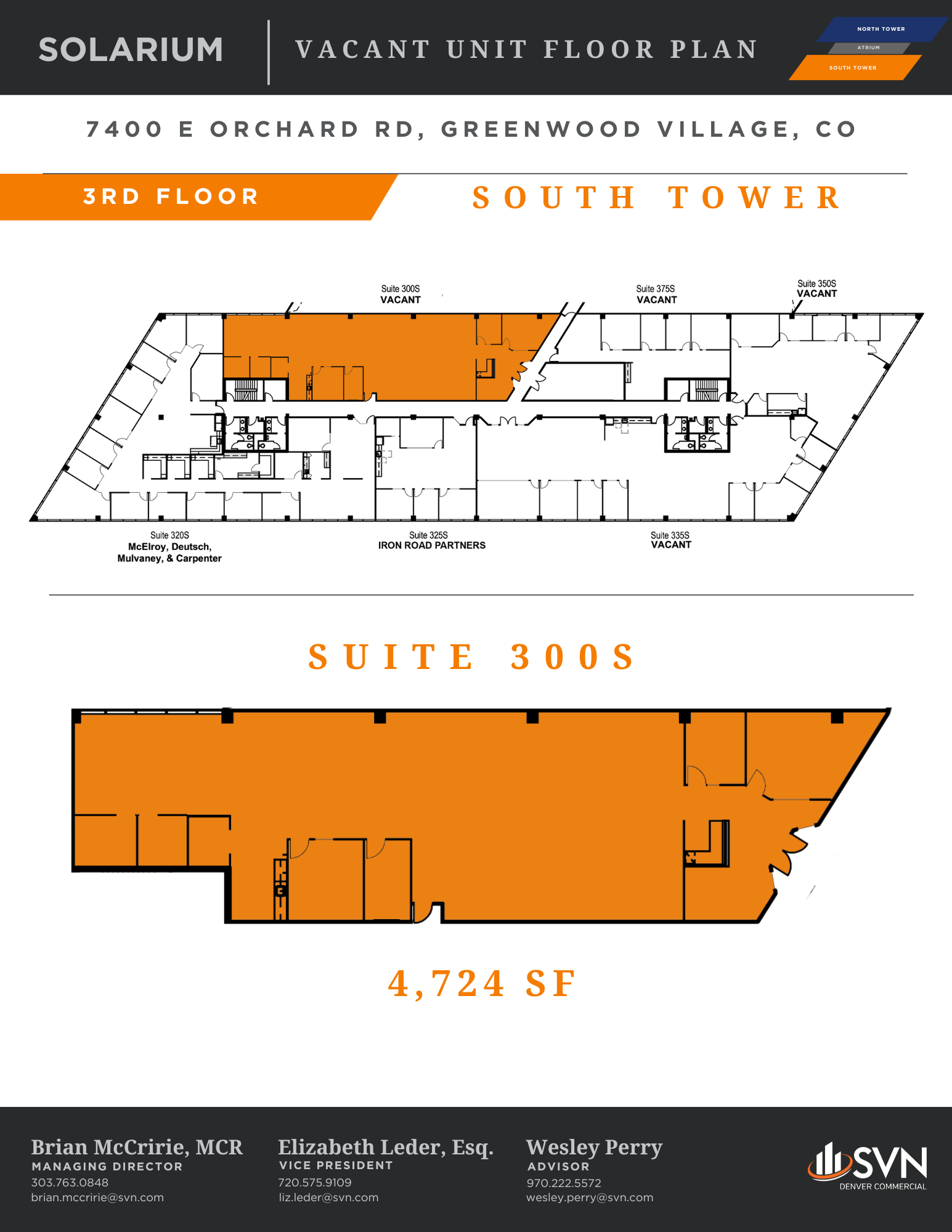 7400 E Orchard Rd, Greenwood Village, CO à louer Plan d’étage– Image 1 sur 1