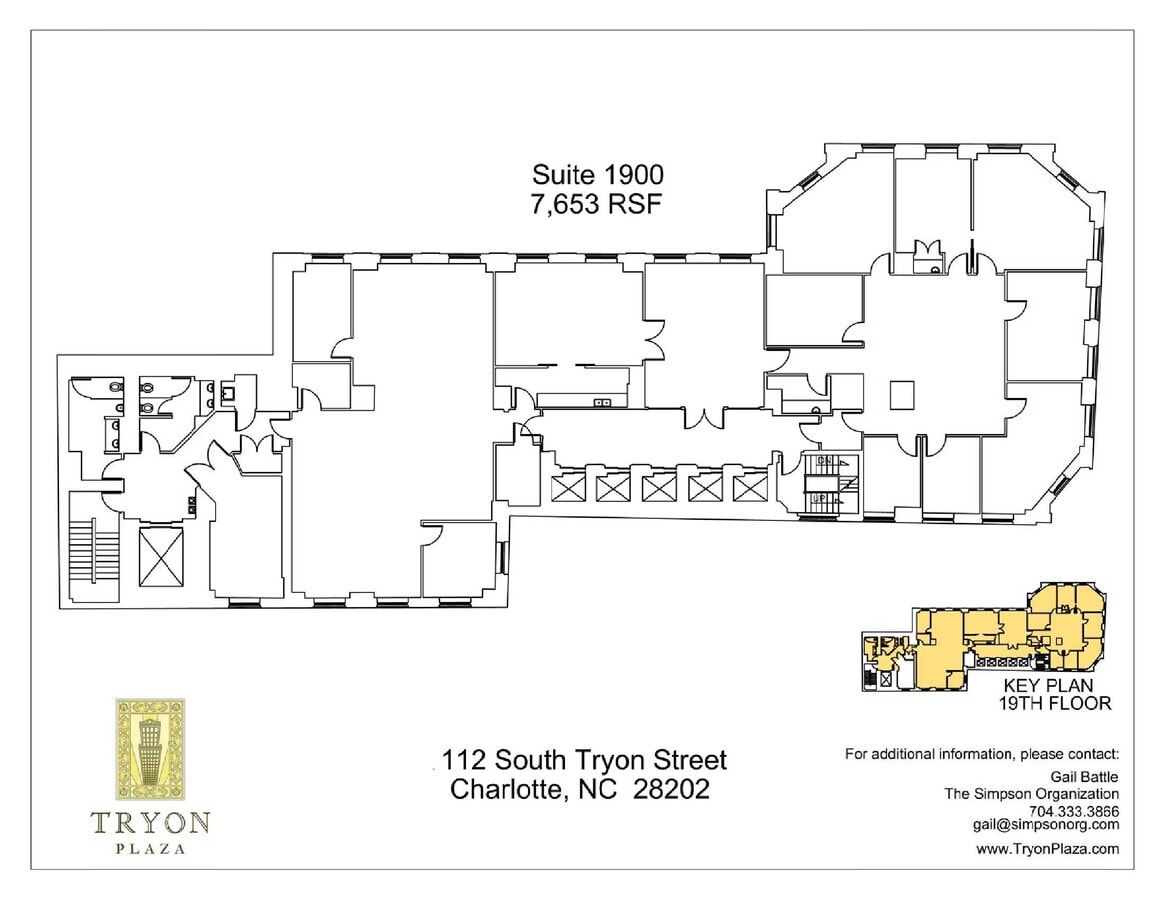 112 S Tryon St, Charlotte, NC 28202 - Lot 1900 - - Plan d’étage - Image 1 of 1