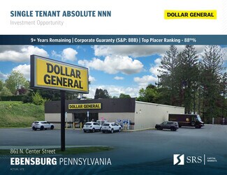 Plus de détails pour 861 N Center St, Ebensburg, PA - Local commercial à vendre