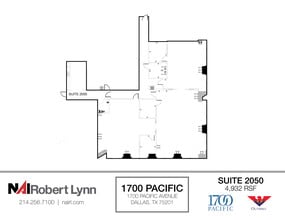 1700 Pacific Ave, Dallas, TX à louer Plan d’étage– Image 1 sur 2