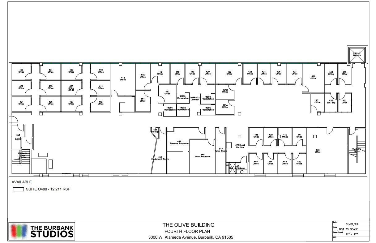 3000 W Alameda Ave, Burbank, CA à louer Plan d’étage– Image 1 sur 1