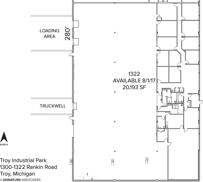 1300-1400 Rankin Dr, Troy, MI à louer - Plan d’étage – Image 2 sur 11