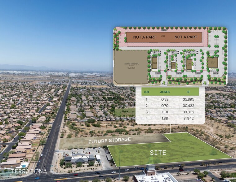 NEC 43rd & Baseline Rd, Laveen, AZ à vendre - Aérien – Image 1 sur 5