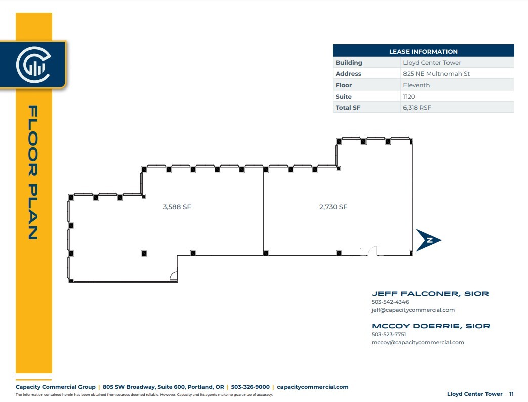 825 NE Multnomah St, Portland, OR à louer Plan d’étage– Image 1 sur 1