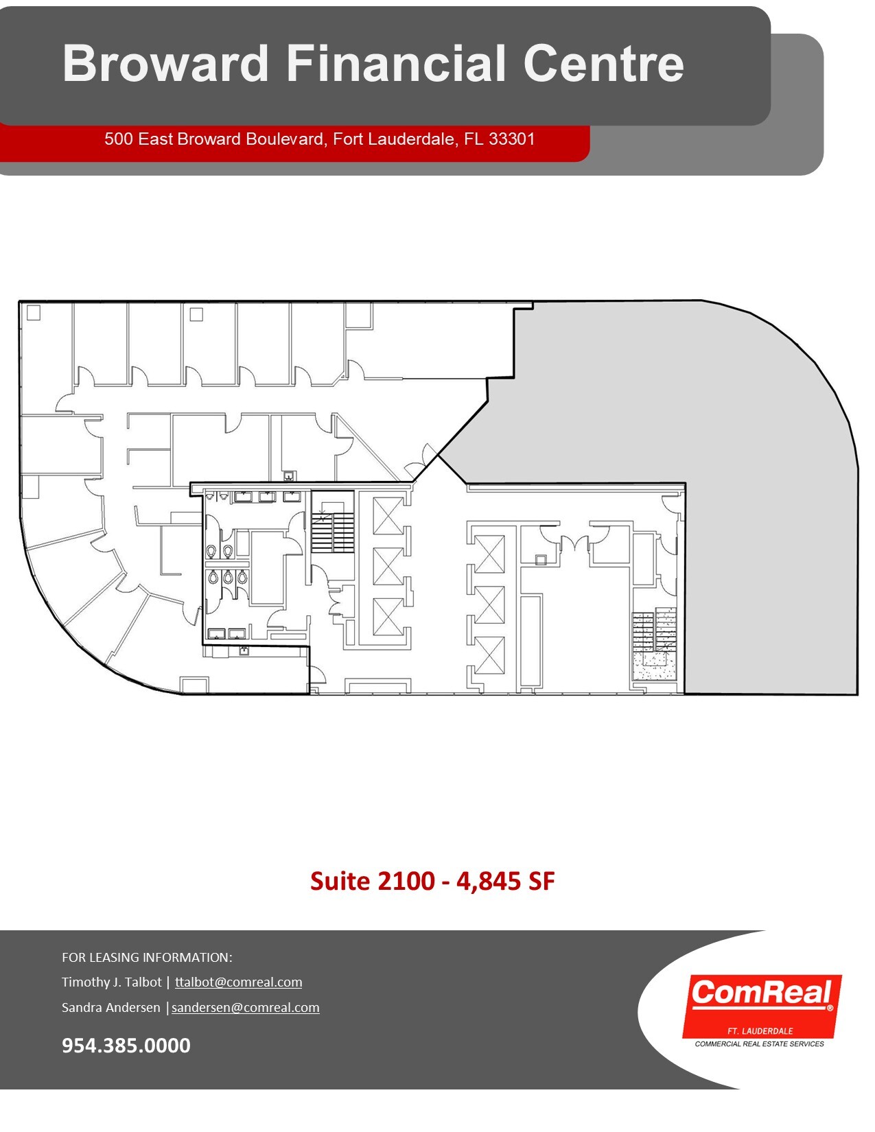 500 E Broward Blvd, Fort Lauderdale, FL à louer Plan d’étage– Image 1 sur 1