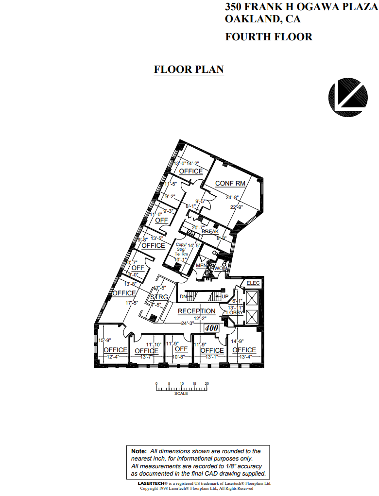 350 Frank H Ogawa Plz, Oakland, CA à louer Plan d’étage– Image 1 sur 1