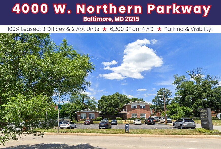 4000 W Northern Pky, Baltimore, MD à vendre - Photo de l’immeuble – Image 1 sur 15